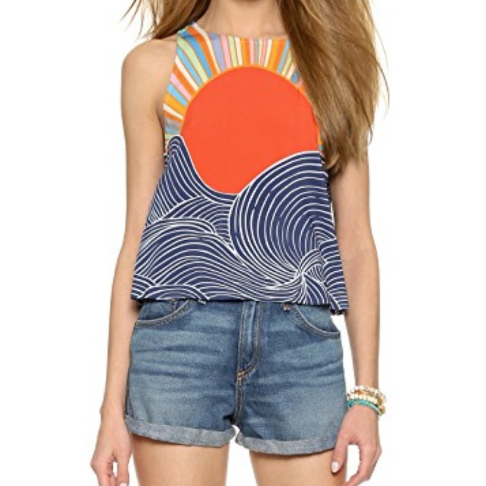 MARA HOFFMAN 'misun' swing crop top [L] ☀️🌊